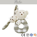 BE140115-A 15cm soft plush stuffed baby rattle
